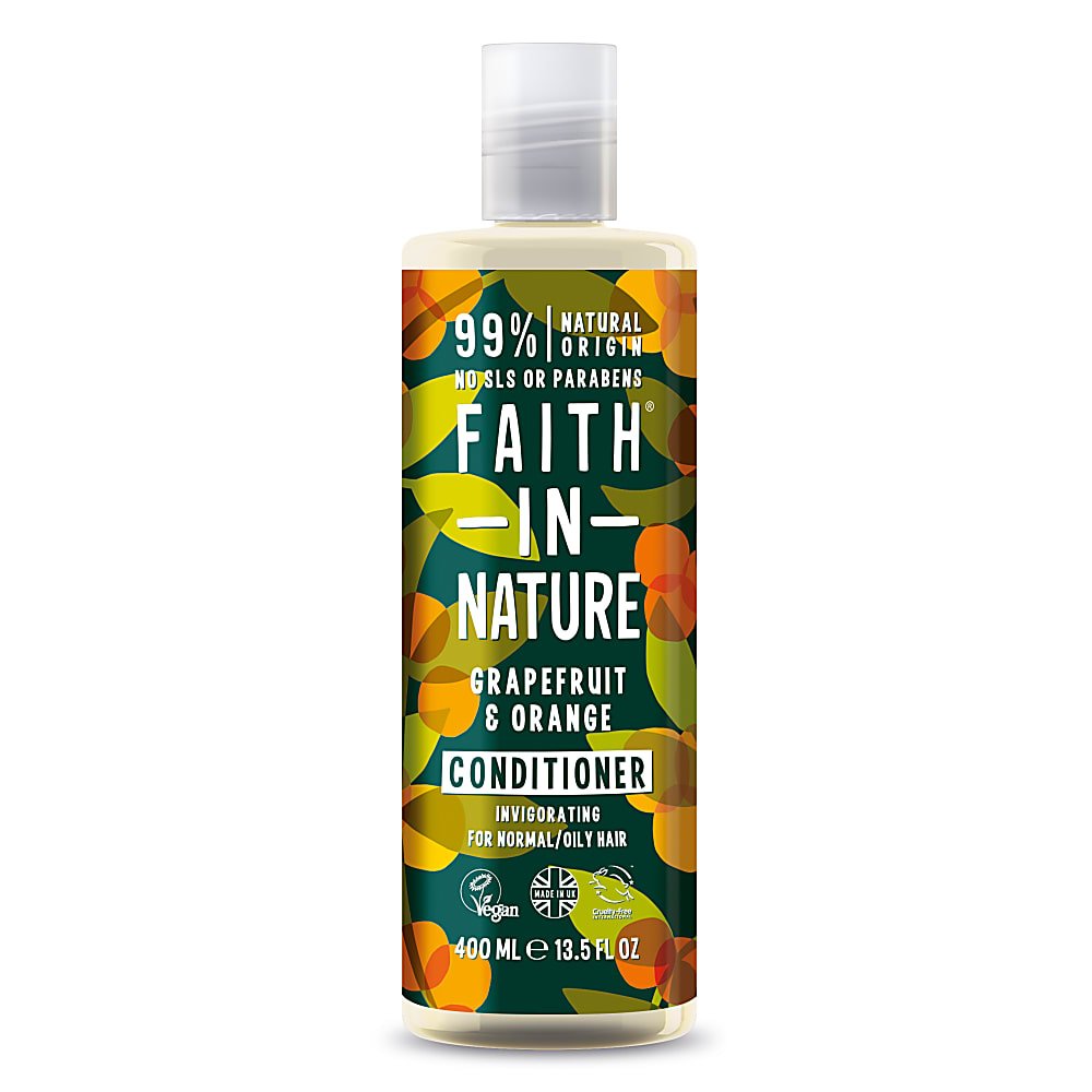 Faith in Nature ergutav palsam greibi ja apelsini orgaaniliste õlidega normaalsetele/õlistele juustele 400ml