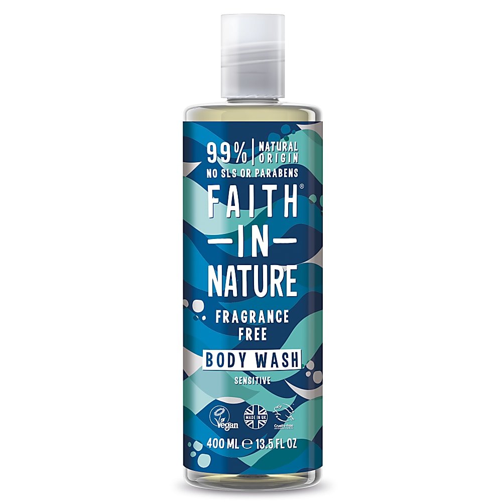 Faith in Nature lõhnavaba dušigeel-vannivaht tundlikule nahale 400ml