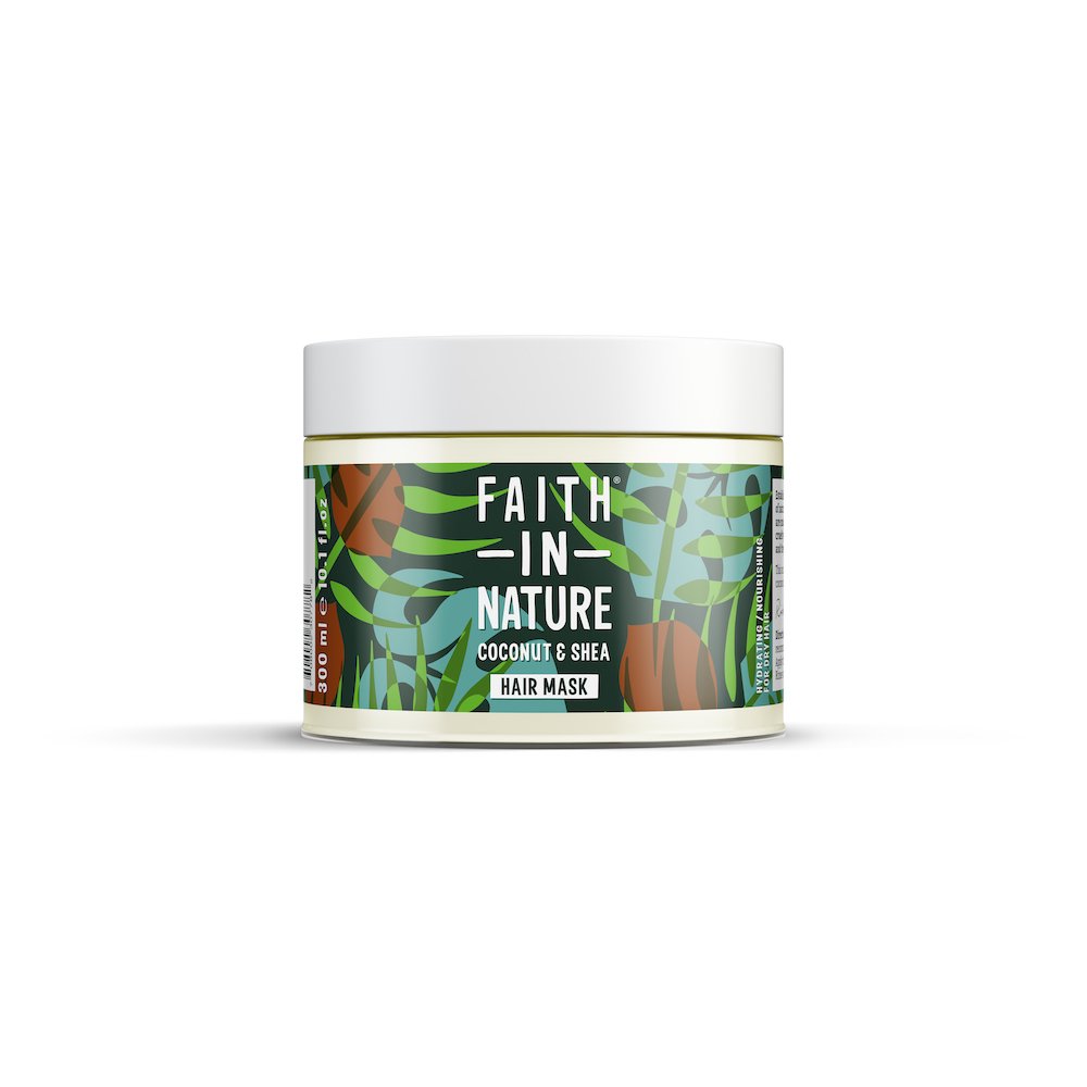 Faith in Nature orgaanilise kookosõli ja sheavõiga sügavniisutav juuksemask 300ml