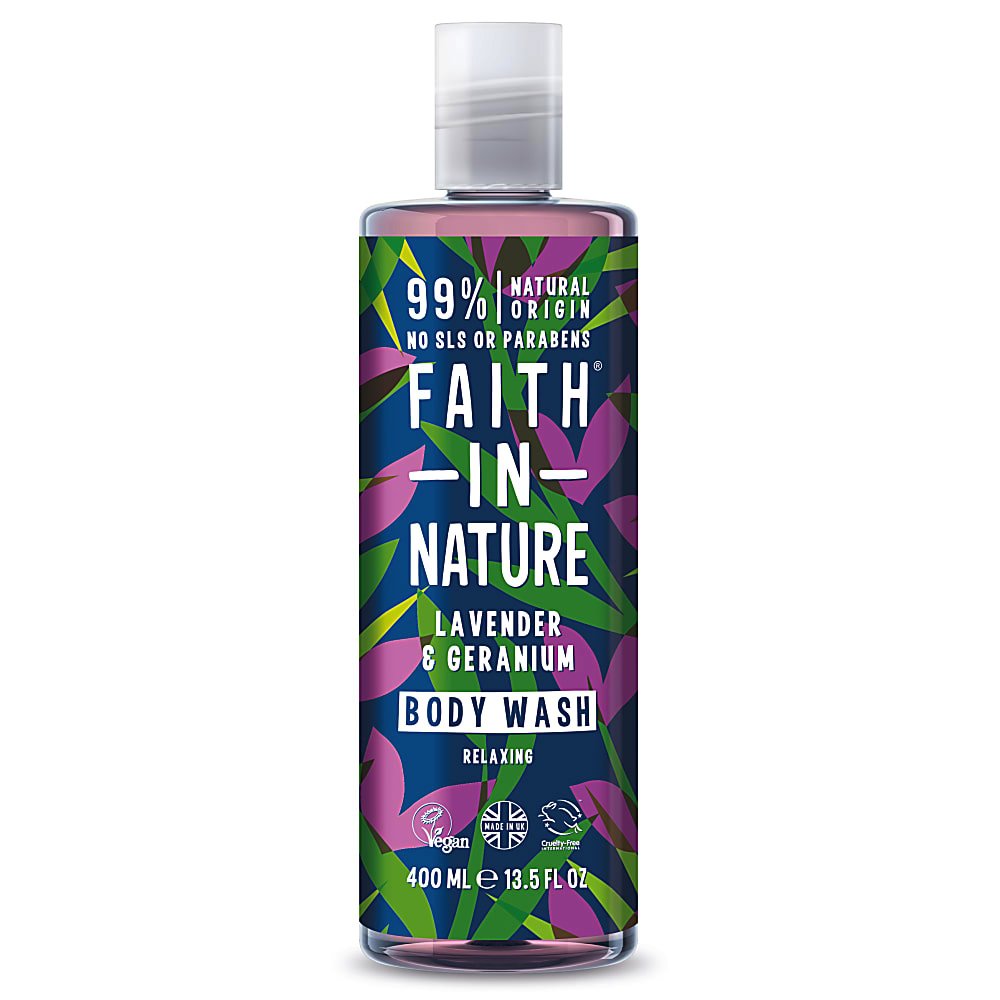 Faith in Nature rahustav dušigeel/vannivaht lavendli ja geraaniumiga 400ml