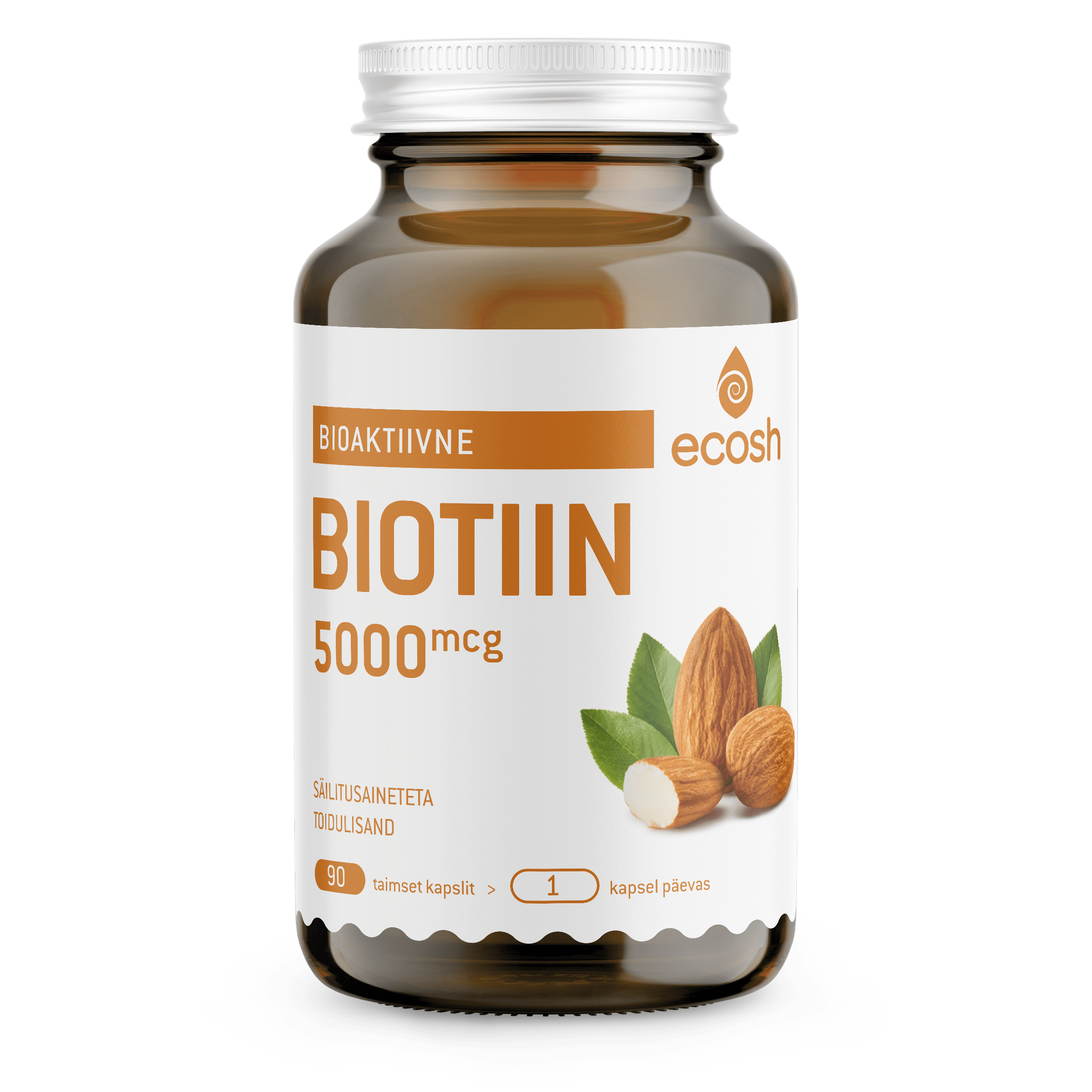 Ecosh BIOTIIN 5000 μg- iluvitamiin 90tk 45g