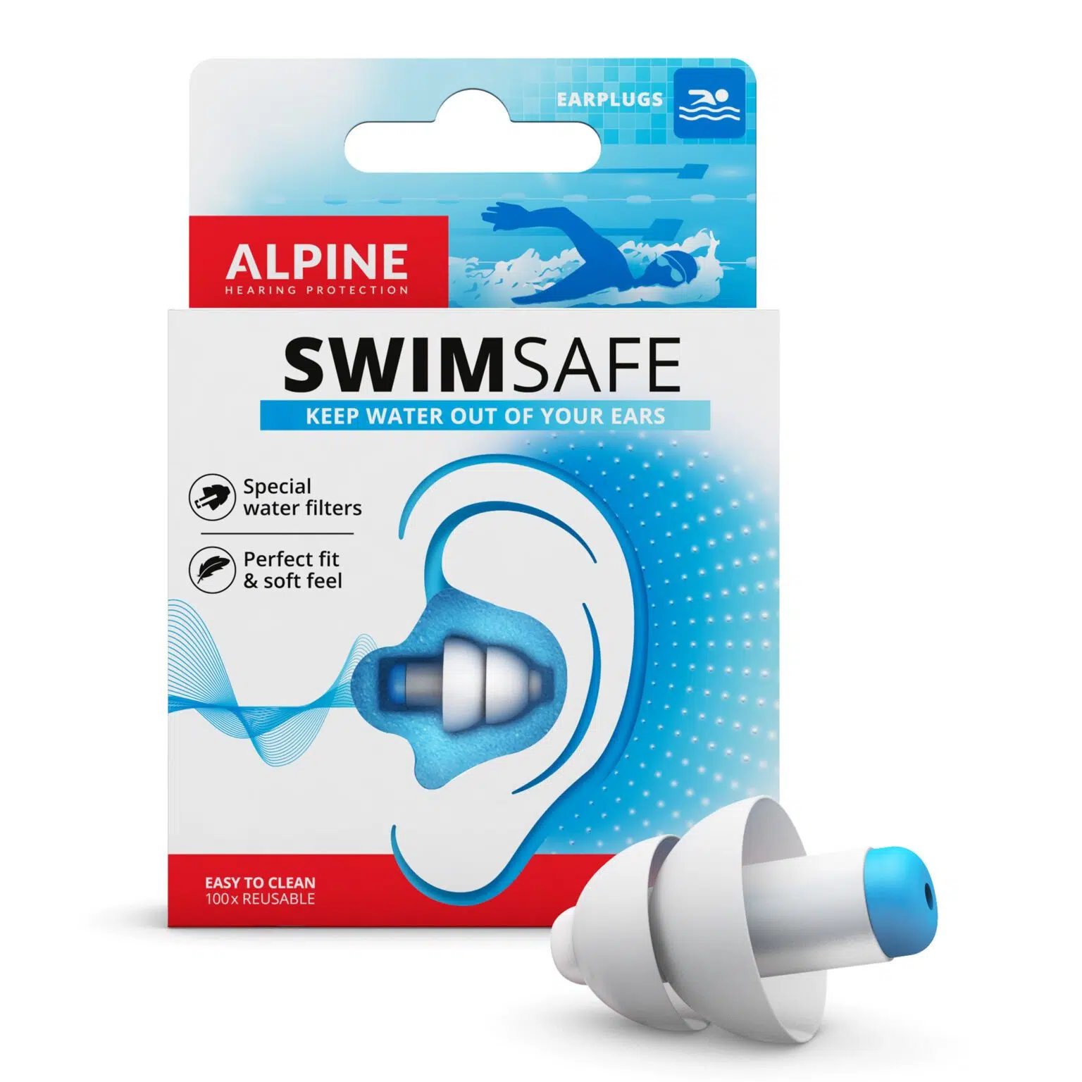 Alpine SwimSafe kõrvatropid ujumiseks