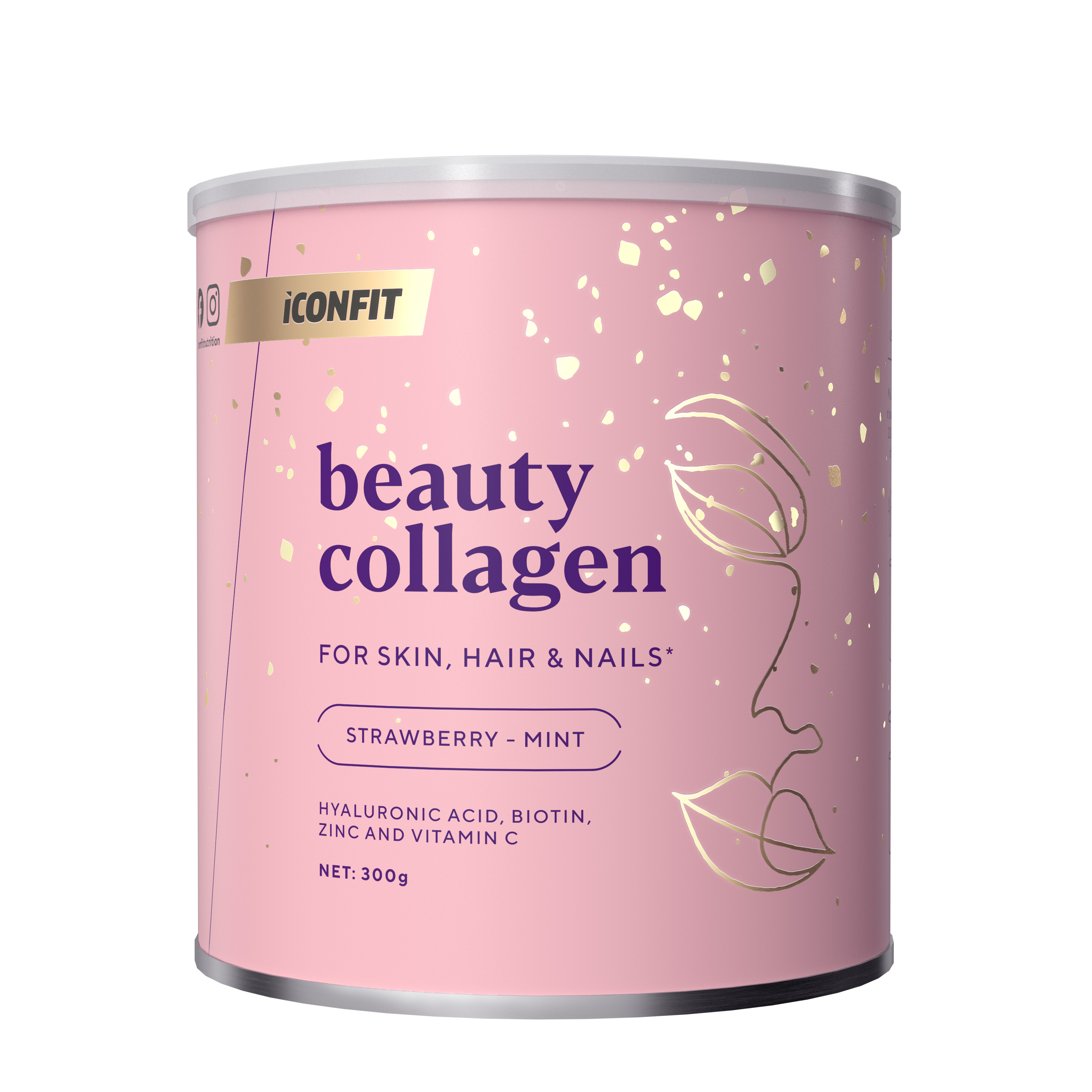 ICONFIT-Beauty-Collagen-Strawberry-Mint-300g